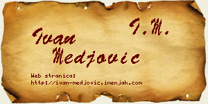 Ivan Međović vizit kartica